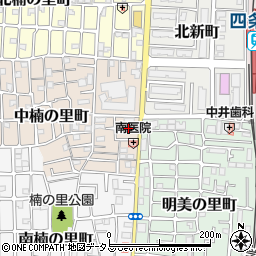 大阪府大東市中楠の里町13周辺の地図