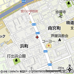 コーヨー芦屋浜店周辺の地図