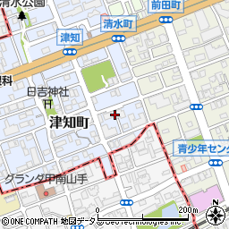 市営津知町住宅周辺の地図