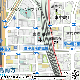 東横ＩＮＮ新大阪中央口新館周辺の地図