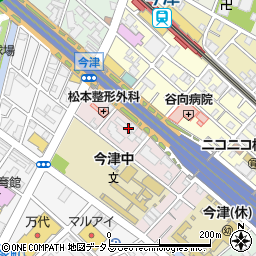 兵庫県西宮市今津二葉町2周辺の地図