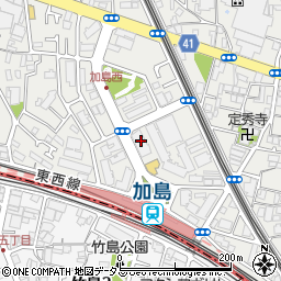 そんぽの家加島駅前周辺の地図