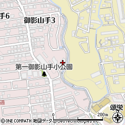 兵庫県神戸市東灘区御影山手3丁目3-2周辺の地図