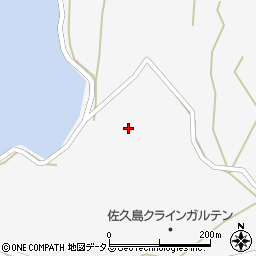 愛知県西尾市一色町佐久島白浜周辺の地図