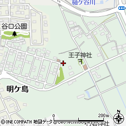 静岡県磐田市明ケ島周辺の地図