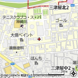 愛知時計電機株式会社大阪支店　水道関連営業部・産業システム営業部周辺の地図