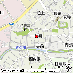 愛知県豊橋市一色町一色郷周辺の地図