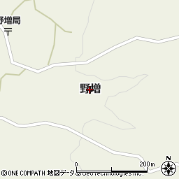 東京都大島町野増周辺の地図