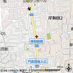 東洋カーマックス門真岸和田駐車場周辺の地図