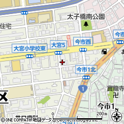 メーサイ大阪支店周辺の地図