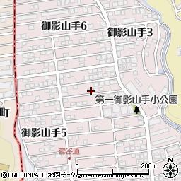 兵庫県神戸市東灘区御影山手4丁目23-9周辺の地図