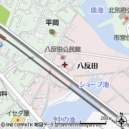 兵庫県加古川市平岡町八反田34周辺の地図