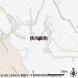 奈良県奈良市狭川東町周辺の地図