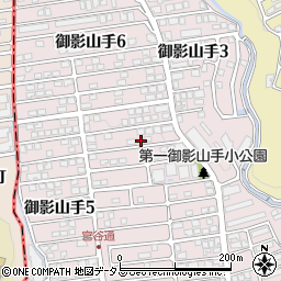 兵庫県神戸市東灘区御影山手4丁目23-7周辺の地図