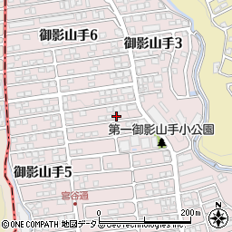 兵庫県神戸市東灘区御影山手4丁目23-6周辺の地図