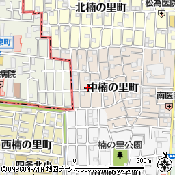 大阪府大東市中楠の里町3-32周辺の地図