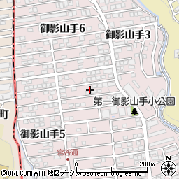 兵庫県神戸市東灘区御影山手4丁目23周辺の地図