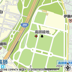 愛知県豊橋市高師町（北原）周辺の地図
