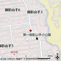 兵庫県神戸市東灘区御影山手4丁目23-1周辺の地図