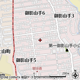 兵庫県神戸市東灘区御影山手4丁目23-24周辺の地図