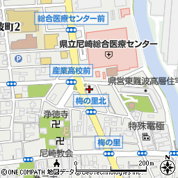 阪神調剤薬局　尼崎店周辺の地図