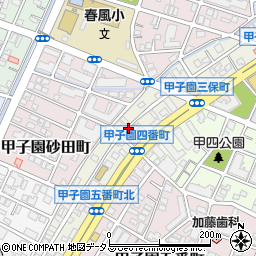 〒663-8163 兵庫県西宮市甲子園三保町の地図
