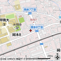 カンキョーの店神戸岡本店周辺の地図