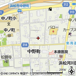 静岡県浜松市中央区中野町550周辺の地図