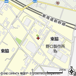 愛知県豊橋市西幸町東脇135-10周辺の地図