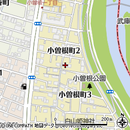 アンジュール武庫川周辺の地図