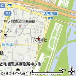 静岡県浜松市中央区中野町1096周辺の地図