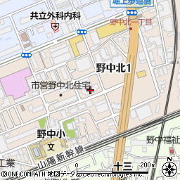 アパガーデンコート北大阪周辺の地図