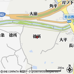 京都府相楽郡精華町乾谷徳所周辺の地図