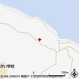 愛知県西尾市一色町佐久島外浦周辺の地図
