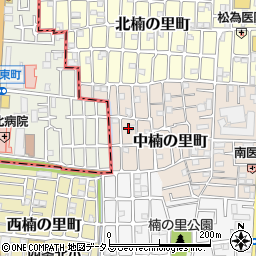 大阪府大東市中楠の里町3周辺の地図