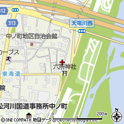 静岡県浜松市中央区中野町1093周辺の地図