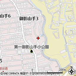 兵庫県神戸市東灘区御影山手3丁目4-1周辺の地図