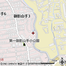 兵庫県神戸市東灘区御影山手3丁目4周辺の地図
