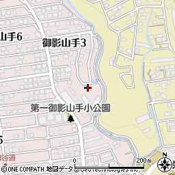 兵庫県神戸市東灘区御影山手3丁目4-2周辺の地図