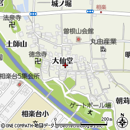 京都府木津川市相楽大仙堂周辺の地図