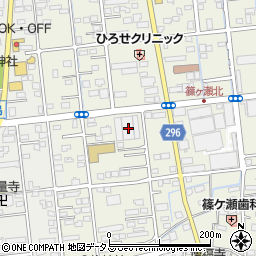 静岡県浜松市中央区篠ケ瀬町358周辺の地図