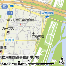 静岡県浜松市中央区中野町1030周辺の地図