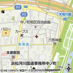 静岡県浜松市中央区中野町1016周辺の地図