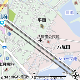 兵庫県加古川市平岡町八反田55周辺の地図