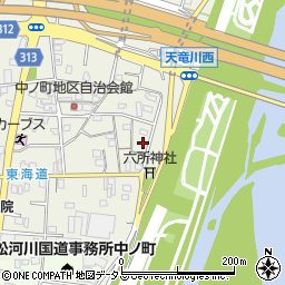 静岡県浜松市中央区中野町1092周辺の地図
