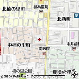 大阪府大東市中楠の里町10周辺の地図