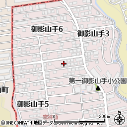 兵庫県神戸市東灘区御影山手4丁目24周辺の地図