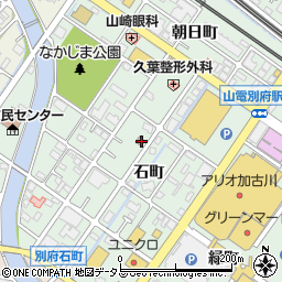 加古川別府郵便局周辺の地図