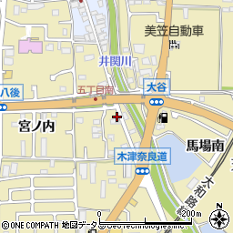 京都府木津川市木津奈良道16周辺の地図