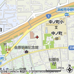 静岡県浜松市中央区中野町152周辺の地図
